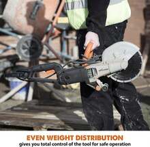 Evolution R230DCT - 9 In Concrete Saw (Circular, Angle Grinder, Cut Off Saw) - 15A Motor, No Gas - 3-1\/2 In Cut - Incl Diamond Masonry Blade - ColorB - 查看 4