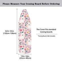 可拆卸印花加厚熨衣板罩 熨衣架罩 耐用通用加厚款 重型耐热 - 多色 - 查看 5