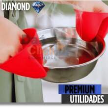KIT 08 Silicone Oven Gloves, Non-Slip, High Temperature,  For Cooking, Roasting And Barbecuing, Premium - 6 件套 - 查看 3