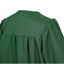 2026 Unisex Matte Graduation Gown And Cap Set With Tassel For Middle High School Bachelor - Forest Green - View 3