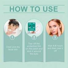 1 Pair Hyaluronic Acid Micro-Needle Eye Mask Patches, Containing Retinol And Peptides, Suitable For Eyes, Face And Nose, Provides Deep Hydration, Fades Spots And Brightens Complexion. Needle Length Less Than 0.25mm. Dissolving Micro-Needle Hyaluronic Acid Eye Patches - Multicolor - View 3