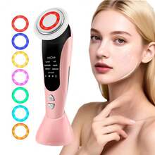 Electric 7 In 1 Facial Massager Vibration Hot Compress Skin Care Tool Multifunction Skin Rejuvenation Face Firming Massage Instrument 400mAh - Multicolor - View 13