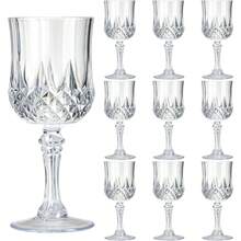 Multi-Color Retro Diamond Patterned Wine Glasses, 12/6/4/2/1 Piece Set - 7oz Unbreakable Champagne Flutes, Crystal-Like Reusable Glassware For Kitchen, Dining, Engagement, Wedding, Birthday, Housewarming, Mother's Day, Father's Day, Celebration, Back To School, Reunion, Nautical Themed Events, Dishwasher - Multicolor - View 8