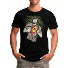 Chesperito Chapolin Chaves T-Shirt Drawing Series Movie Blouse Shirt Unisex 100% Cotton New Release Shipping Various Colors!! PLUS SIZE - 黑色 - 查看 2