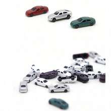 1:250 1:300 Scale Miniature Model Cars, ABS Plastic Coated Model Cars, Small Assembly Cars And Landscape Vehicles, Diorama Kits - Multicolor - View 9