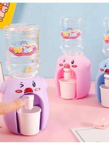 1pc Cute Animal Shaped Children's Water Dispenser Toy, Press To Dispense, Can Be Used As Juice/Beverage Maker, Sticker Randomly Included - Multicolor - View 4