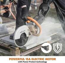 Evolution R230DCT - 9 In Concrete Saw (Circular, Angle Grinder, Cut Off Saw) - 15A Motor, No Gas - 3-1\/2 In Cut - Incl Diamond Masonry Blade - ColorB - 查看 1