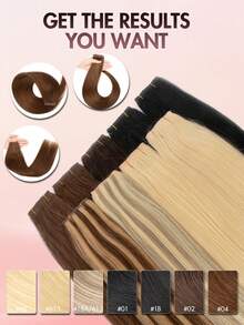 PU Hole Hair Weft Invisible Real Human Hair, Smooth Straight Hair, Using Invisible PU Base, Comfortable And Breathable, Matural And Realistic, Thick Hair Ends - Multicolor - View 5
