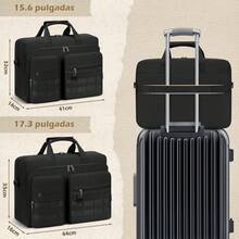 NEWHEY 15.6/17.3 Inch Men's Professional Messenger Bag, Waterproof Polyester Laptop Bag, Business Computer Bag, Laptop Bag - Multicolor - View 6