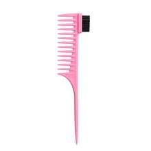 Wide-Tooth Pointed-Tail Comb, Double-Ended Eyebrow Brush, Mascara Brush, Hair Trimming Comb, Hair Coloring Long-Tail Comb, Makeup Brush Hair Styling Comb Set For Men And Women: Wide Tooth & Straightening Combs For Styling, Parting & Braiding - Multicolor - View 9
