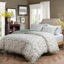 Botanical Duvet Cover Set 100% Microfiber Breathable Stylish Spring Pattern Ultra Soft Bedding Set Quilt Cover With Pillowcase - Green Floral - View 8