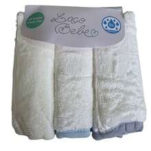 Kit de Paninhos de Boca Power Sec - Laço Bebê (3 unidades) - várias cores - Azul bebê - Visão 3