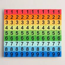 木制彩虹九宫格数独益智游戏套装，含数独书，桌面益智互动游戏玩具，适合男孩女孩逻辑思维训练，儿童生日礼物，数学学习教育玩具 - 彩色 - 查看 8