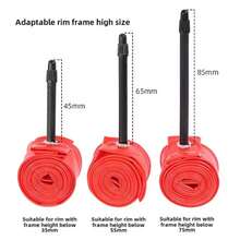 MOTSUV 超轻自行车内胎 700c 公路自行车 TPU 内胎 45mm 65mm 85mm 法式气嘴 23C 25C 28C 30C 32C - 彩色 - 查看 6