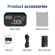 Đồng hồ tốc độ GPS kỹ thuật số M22 3.5", bảng điều khiển thông minh tích hợp đồng hồ tốc độ, la bàn, đồng hồ đo quãng đường cho hầu hết các loại xe. - M22 - Xem 11