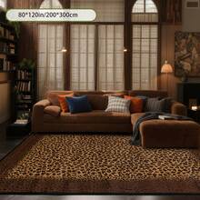 1pc Leopard Print Rug, Red Lips Rug, Pop Art Rug, Bold Statement Area Rug, Funky Living Room Decor, Animal Print Rug, Glamorous Home Rug, 84*60inch,Perfect Choice For Christmas ,Stylish And High-Quality Rugs, Perfect For Christmas Decorations And GiftsHome Decor, The Best Choice For Gothic-Style Birthday Gifts - Nhiều màu - Xem 3