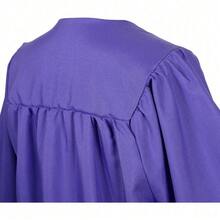 2026 Unisex Matte Graduation Gown And Cap Set With Tassel For Middle High School Bachelor - Purple - View 3
