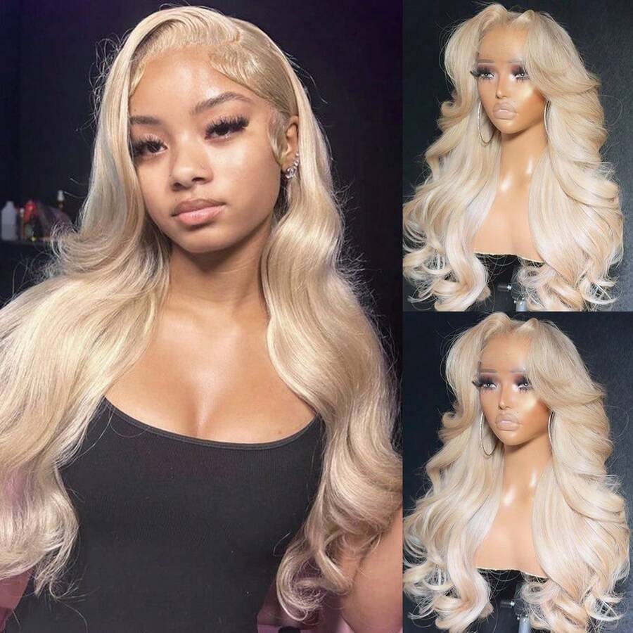 13X4 Light Blue Long Body Wave Lace Front Wig 28" Long Wavy Wigs Glueless Free Part 180% Density Blue Wavy Hair With Adjustable Straps & Combs Heat Resistant Blue Color Loose Wave Synthetic Hair Replacement Wigs For Women Perfect For Daily Wear Parties & Special Occasions