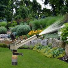 1.5" Impact Sprinkler Head Premium Zinc Alloy Brass Rubber 360° Adjustable Wear & Rust Resistant Irrigation Spray Sprinkler With Nozzle Kit - A - View 2