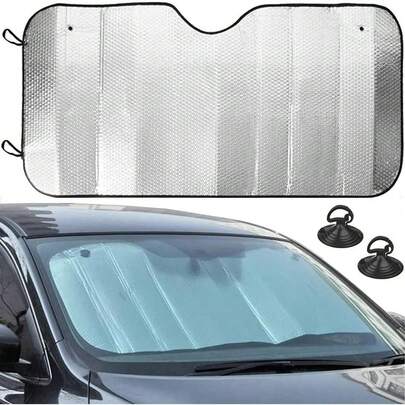 Protetor Solar Parabrisa Parasol Carro Proteção Térmica Uv Painél Automotivo Dobrável Completo