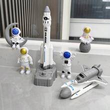 Children's Launchable Rocket, Spacecraft Model, Astronaut Figurine, Suitable For Home & Car Decor, Easter, Christmas, New Year, Birthday Gifts - White - View 8