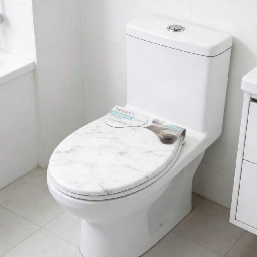 Universal PVC Toilet Seat Cover For Old-Style Toilet - C - View 1