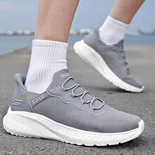 Skechers Zapatillas deportivas nuevas para hombre, ligeras y fáciles de usar, zapatillas informales para caminar. - Gris - Ver 2