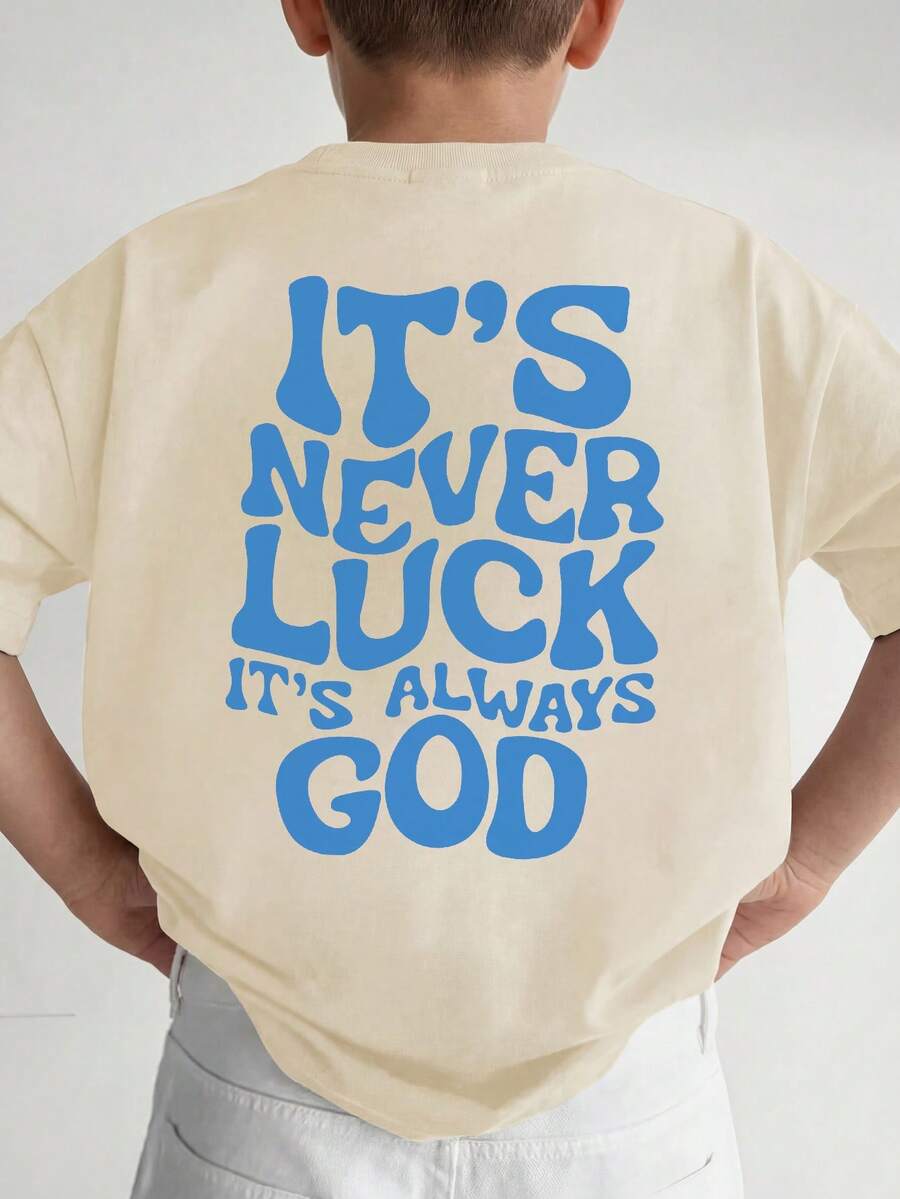 Áo thun ngắn tay cổ tròn in họa tiết dành cho trẻ em, thích hợp cho học sinh mặc vào mùa hè - Áo thun màu tự nhiên, phù hợp cho mọi nhà thám hiểm nhí, áo thun in hình cho bé trai. - Màu be - Xem 1