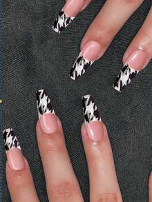 Semi Cured Gel Nail Strips, 20Pcs Long Lasting Salon Quality Wraps, Easy Apply & Remove Gel Nail Stickers With UV Light Nails - Multicolor - View 5