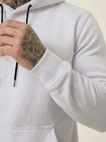 Men's Cherub Angels Dark Tattoo Style Back Print Streetwear Aesthetic Hoodie Tumblr - trắng - Xem 3