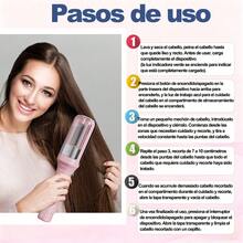 Recortadora de Pelo Recargable USB, Cortapuntas Inalámbrico para Eliminar Puntas Abiertas y Cabello Dañado - Ideal para Uso en Hogar en Cabello Seco, Quebradizo, Liso, Rizado o Encrespado - Rosa - Ver 5