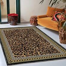 Black Leopard Runner Rug Washable Cheetah Print Area Rugs For Kitchen Hallway Porch Balcone Luandry Room Bedroom Non-Slip Animal Skin Carpet , Modern Abstract Art Carpet 84*60inch/31*20inch,Perfect Choice For Gift ,Stylish And High-Quality Rugs, Perfect For  Decorations And GiftsHome Decor, The Best Choice For Gothic-Style Birthday Gifts - 返回 A# - 查看 2