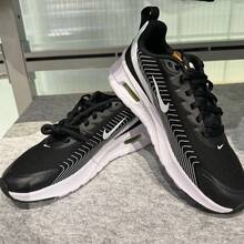 Nike Giày thể thao Air Max Nuaxis dành cho nam, Giày chạy bộ đệm tập luyện - Đen và trắng - Xem 3