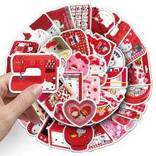 50Pcs Hello Kitty INS Style Stickers - Cute Sanrio Creative Decor For Journal/Phone Case - 50PCS - View 9