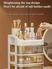 5 Layers Multi-Purpose Drawer Storage Cabinet, Dresser With Drawer Cosmetic Storage Box - Spacious Storage Space, Can Store Skin Care Products, Brushes, Eye Shadow, Lotion, Lipstick, Nail Polish - Very Suitable For Dresser, Bathroom, Bedroom And Dresser - 杏色5層 - 查看 8