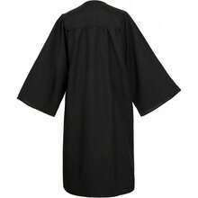2026 Unisex Matte Graduation Gown And Cap Set With Tassel For Middle High School Bachelor - Black - View 4