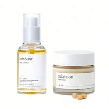 韩国护肤套装 - 去角质保湿，50毫升玻尿酸精华液 + 50毫升豆浆滋养精华液 - 豆 - 查看 12