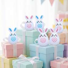 Easter Eggs Rabbit Shape Plastic Fillable Empty Eggs For Easter Party Favors Supplies Decoration - Colorful - View 2