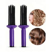 1 lược tròn tạo kiểu tóc, lược uốn tóc bông xốp, lược tròn tạo kiểu tóc xoăn, dụng cụ tạo kiểu tóc, tạo lọn tóc xoăn tự nhiên, thích hợp cho salon, gia đình và chăm sóc tóc cá nhân. - Màu đỏ - 1 cái - Xem 5