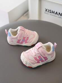 2026春季儿童软底防滑幼儿鞋，透气学步鞋，男女童均适用 - 粉色 - 查看 3