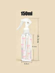 蝴蝶結圖案按壓式高壓噴霧瓶 150/300/500ml 化妝水容器，高壓連續自動真空霧化噴瓶，透明 PET 可重複填充旅行噴霧瓶，適用頭髮與臉部噴霧，可補充，美髮造型工具，返校季旅行必備，教師禮物 - 彩色 - 查看 11