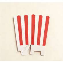 5/10/20/25/30/40/50pcs Red Mini Popcorn Boxes, 100pcs Movie Night Paper Popcorn Bags, Classic Mini Popcorn Buckets, Suitable For World Cup Viewing Experience, Cinema, Home - Multicolor - View 6