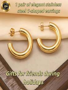 PAVOI 14K镀金厚款开口耳环（女士） - 彩色 - 查看 6