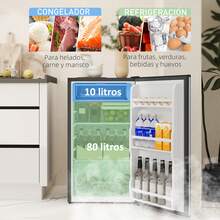 HOMCOM Refrigeradores - Enchufe EU Tipo C(220-240V) - Ver 2