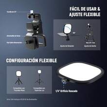 Tangle Free Bi Color Warm And Cool LED Selfie Clip Light Phone External Flashes & Selfie Lights With USB Controller Women's Day Gift - NL10 dengan Klip - View 5