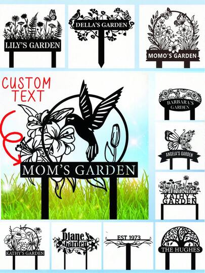 1pc Custom Metal Garden Stake, Garden Marker, Every Garden Metal Stake, Personalized Gift, Gardener Name Sign, Mom Garden Sign, Outdoor Yard Art, Gift For Mom,Mother's Day Gift