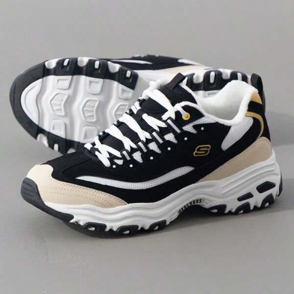 Skechers Men's Casual Sneakers, Comfortable Lightweight Low-Top Outdoor Training Fitness Running Commuting Travel Leisure Shoes 894268-BKGD