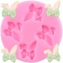 Easter Rabbit Silicone Mold Bow Bunny Ears Chocolate Fondant Molds Cake Decorating Cupcake Topper Chocolate Candy Gum Paste Polymer Clay - B型 - 查看 1