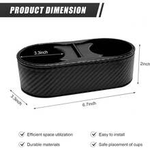 Soporte para tazas de coche, doble soporte para bebidas para auto multifuncional, organizador de concentral, 3 x 7 x 2 pulgadas, - A - Ver 8