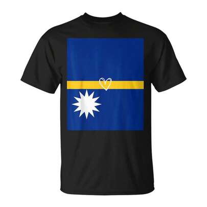 Nauru Nauruan Heart Proud Heritage National Day-Shirt Unisex